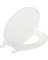 Mayfair Round Closed Front White Wood Toilet Seat