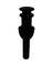 BLK PUSH POP-UP DRAIN