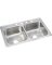 SS DOUBLE-BOWL SINK 33x22x8"