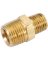 1/2x3/8 Brass Hex Nipple