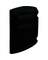 BLK 4" LOUVERED CAP