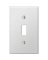 1G Switch Plate Steel White