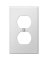 1G Duplex Plate Steel White