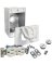 Bell White Horizontal Mount Tamper Resistant Outdoor Outlet Kit