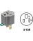 Leviton 15A 125V Gray Grounding Cube Tap Outlet Adapter (2-Pack)