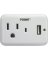 Prime Wire & Cable 1 Power & 1 USB White Wall Charger
