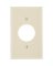 1G Single Outlet Plate Ivory