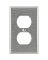 SS DUP OUTLET WALLPLATE