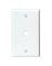 TEL/CABLE WALL PLATE WHT .312