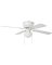 Home Impressions 42 In. White Ceiling Fan with Light Kit