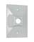 1HOLE WHT REC WP COVER