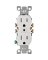 10PK 15A WHT TR OUTLET