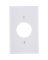 WHT 1-OUTLET WALL PLATE