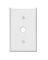 TEL/CABLE WALL PLATE WHT******