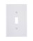 WHT 1-TOGGLE WALL PLATE