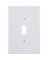 WHT 1-TOGGLE WALL PLATE