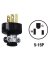 BLK CORD PLUG