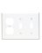 3G Combo Wall Plate White