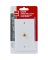 RCA White Single F-Connector Coaxial Wall Plate