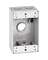 1/2" 4-HLE 1G WHT WP BOX