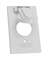 1.406" 1G WHTVERWP COVER