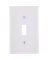 1GANG 1-TOGGLE WALL PLATE WHT