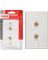 WHT COAXIAL WALL PLATE