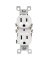 15A White CO/ALR Receptacle