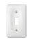 WHT/CERM 1TGL WALL PLATE