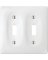 WHT/CERM 2TGL WALL PLATE