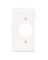 WHITE SECTIONAL WALL PLATE END