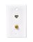 CAT 5E/6 & Coaxial Wall Plate