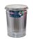 Behrens 31 Gal. Silver Trash Can with Lid