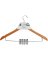 WOOD SUIT HANGER W/CLIPS