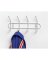 WHITE 4 HOOK RACK