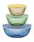 6PC PYREX COLOR BOWL SET