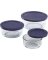 6-PC ROUND PYREX STORAGE