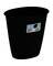 1.5GAL BLK OVAL WSTBSKT