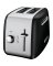 TOASTER 2 SLICE BLACK