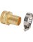 Best Garden 3/4 In. Male Brass Hose End Repair Hose Coupling