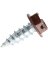 SCREW ZIP 8X1/2 BROWN 100CT.