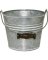 6" WHT WASH GALV PLANTER