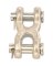 Campbell 3/8 In. Zinc-Plated Forged Steel Double Clevis Mid Link