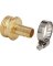 Best Garden 1/2 In. Male Brass Hose End Repair Hose Coupling