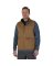 L BRN HD SHERPA VEST