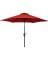 Outdoor Expressions 7.5 Ft. Aluminum Tilt/Crank Crimson Red Patio Umbrella