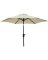 7.5'CREAM ALUM TILT/CRN UMBRELLA