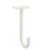 5" WHT CEILING PLNT HOOK