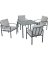 5PC GRAY CSHN DINING SET