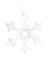 18" WW LED HNG SNOWFLAKE